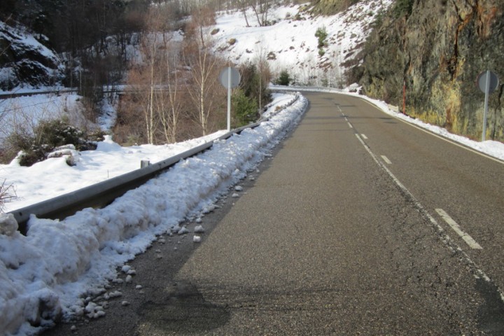 Carreteres de la Diputació nevades